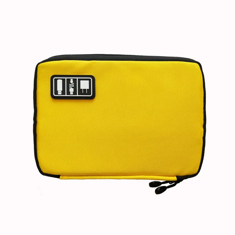 Новые электронные аксессуары, дорожная сумка, нейлоновая мужская дорожная сумка, органайзер для даты, sd-карты, USB кабель, сумка для цифрового устройства - Цвет: Цвет: желтый
