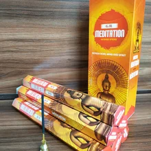 1 маленькая коробка, индийская палочка для медитации, благовония, сжигание в комнате для йоги, офис, ароматизатор для комнаты для медитации, ароматический аромат, свернутый вручную