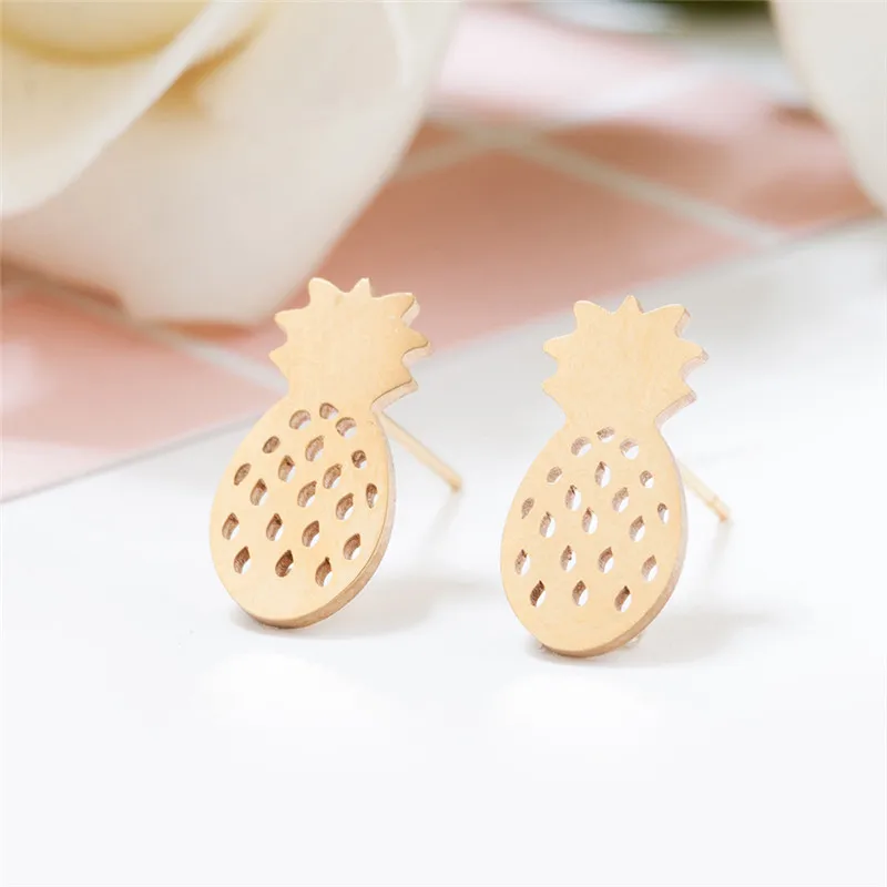 

Cute Pineapple Earrings For Women Best Friend Gift Minimalist Decoration Stainless steel earrings Fashion Jewellery