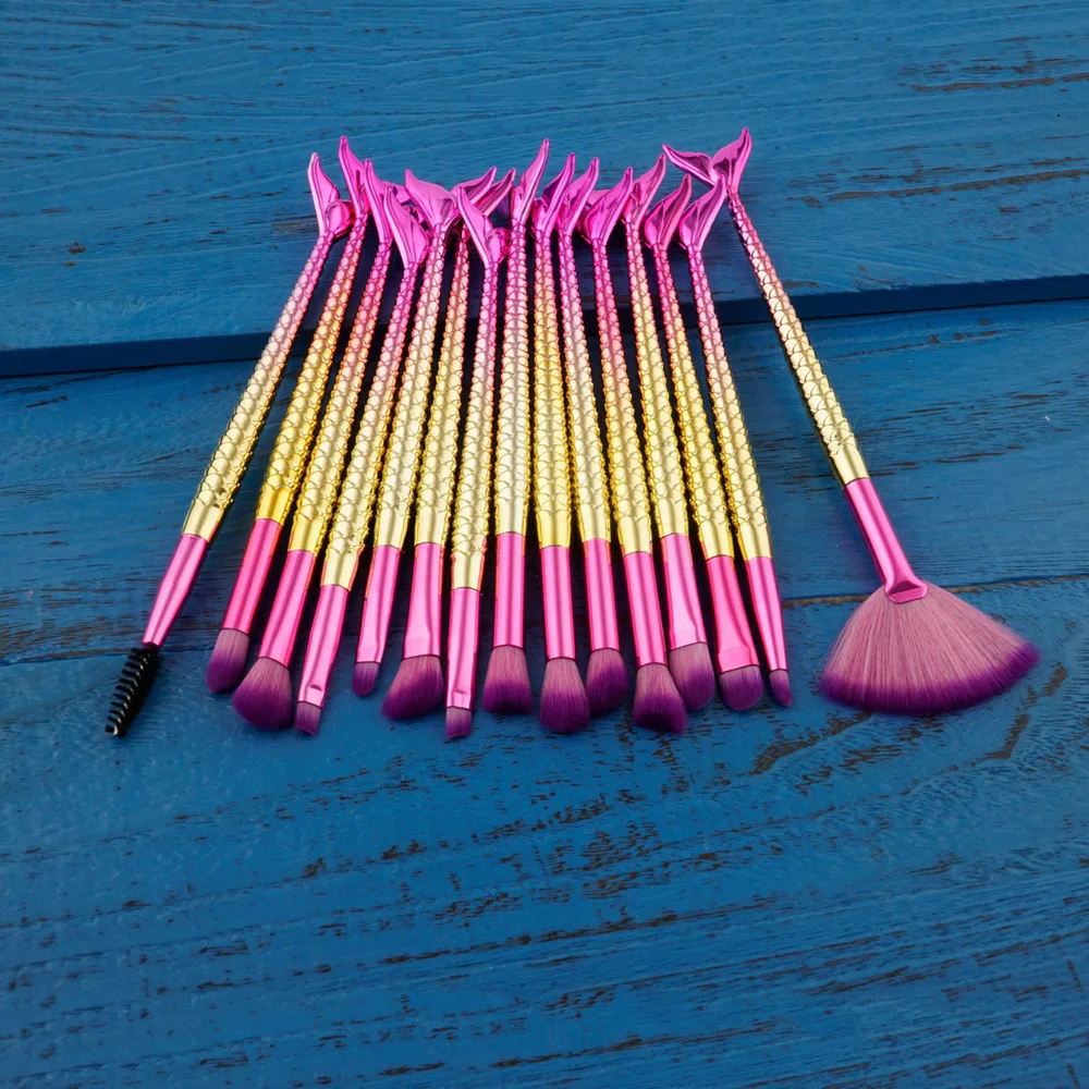 

VANDER Professional 15 pcs Makeup Brushes Set For Women Fashion Soft Face Lip Eyebrow Shadow Make Up Brush Set Kit beauty tools