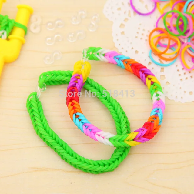 Diy Handmade toy Beaded Couples Weaving Personality Rubber Band Color Ms Girlfriends Hair Rope Multilayer Hand String Girl Toys 5