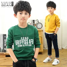 2017 new boy sweater large children’s round neck shirt children’s clothing thick autumn baby children’s shirt