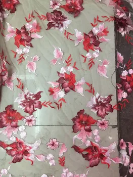 

Embroidery mesh fabric high quality fashionable flower tulle lace fabric JIANXI.C-72809 for party dress