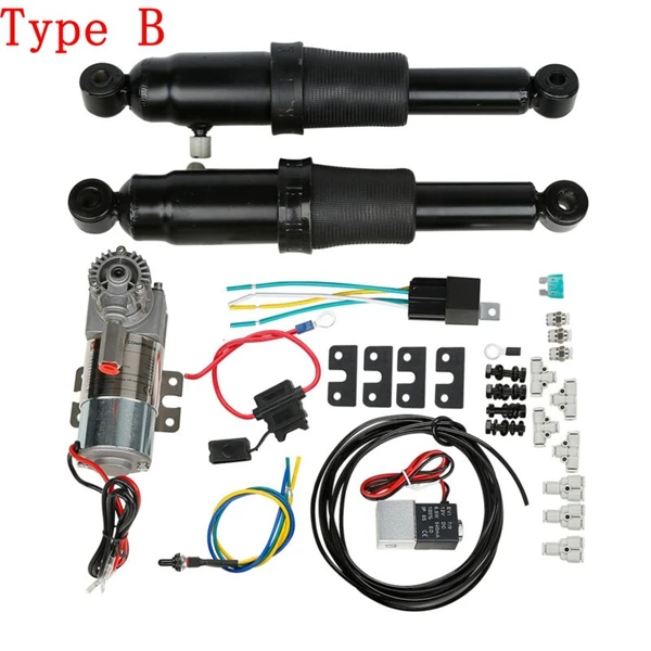 Мотоциклетная задняя пневматическая подвеска электрическая Центральная подставка для Harley Touring Road King Electra Street Glide FLTC FLH FLHX 09-16 - Цвет: Type B