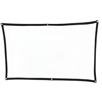 

Thinyou Simple Soft Foldable Portable Projector Screen 60 inch 72 inch 84 inch 100 inch 120 inch for 16:9 Outdoor