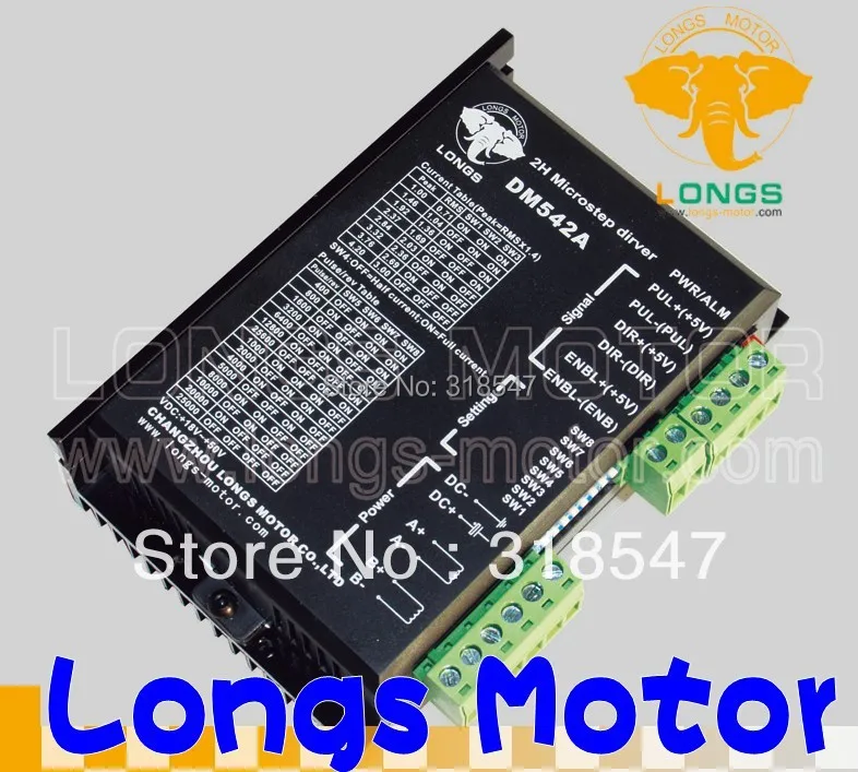 Драйвер шагового двигателя DM542A 4.2A 18 50VDC CNC Router Long motor|longs motor|driver dm542astepper motor driver dm542a |