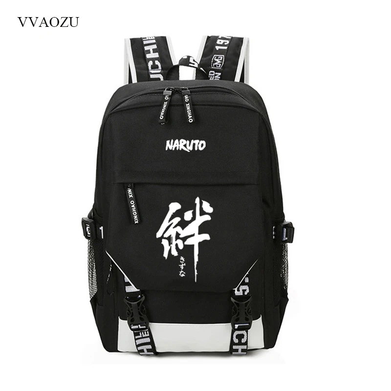 Наруто школьный ранец Итачи Учиха мультфильм студенческий рюкзак для подростка usb зарядка рюкзак для мужчин и женщин сумки на плечо рюкзак