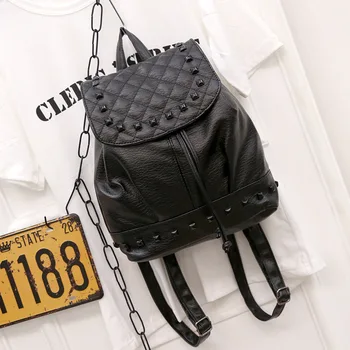 

031818 new hot lady small rivet backpack
