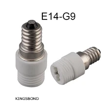 10 шт. хорошее качество E14 для G9 лампа держатель преобразования розеточный разъём гнездо белая керамика и фарфор для G9 светодиодный лампы противотуманных фар