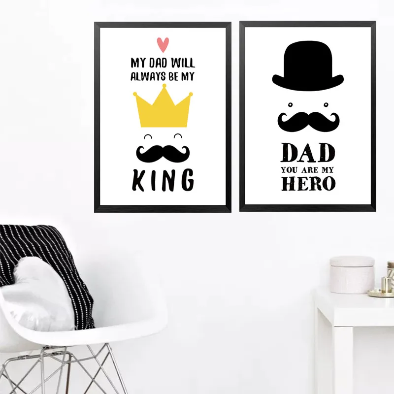 

My Dad Posters Wall Art Prints Canvas Painting, Wall Pictures For Father's Day Gift HD2373