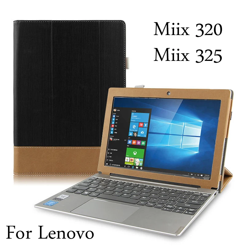 

For Lenovo Ideapad Miix 320 325 / Miix320 / Miix325 10.1" Tablet PC dedicated support set of color matching Smart Cover + Stylus