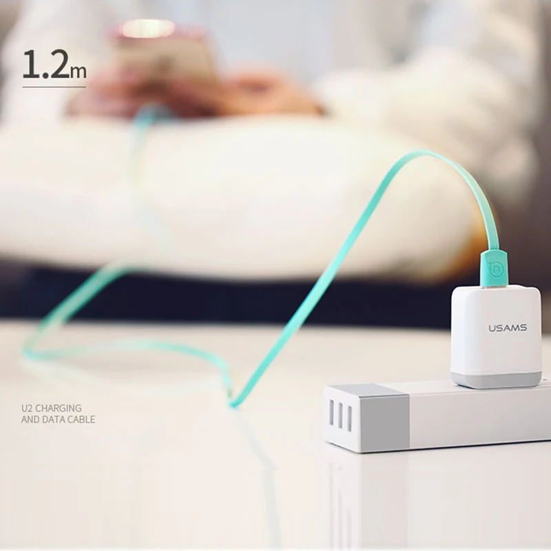 USAMS Micro USB кабель 2A Быстрая зарядка для передачи данных Samsung Xiaomi LG Tablet Android Microusb