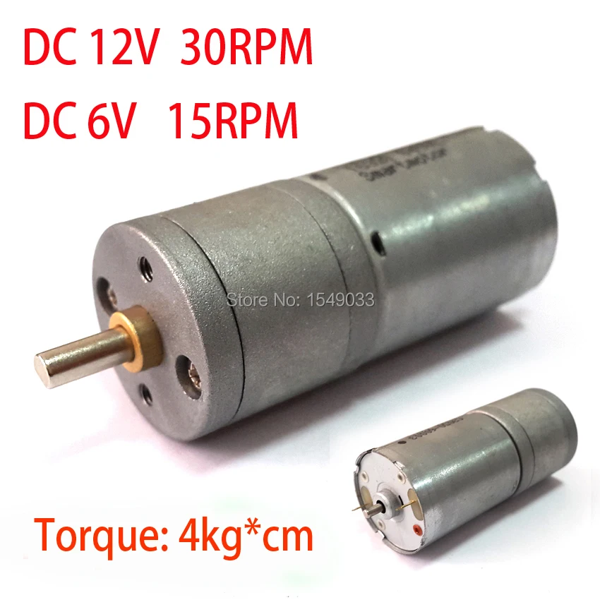 

NEW 12V 30RPM DC motor powerful high torque gear box motor gearmotors 30rpm 12v dc free shipping