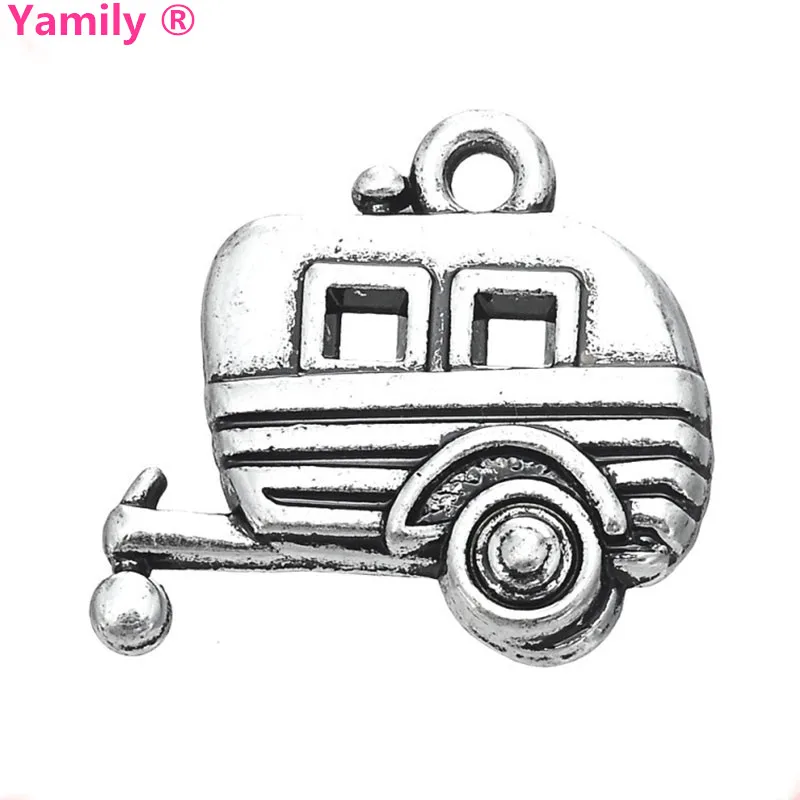 15 шт 19 5x18 мм антикварные серебряные тона camper charm ювелирные аксессуары кулоны для