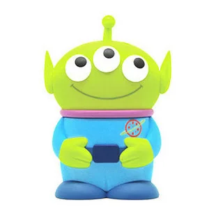New Stereoscopic 3D Double Little Green Men Splitting Case for iPhone 4/4S TPU Toy Story Squeeze Aliens Covers |
