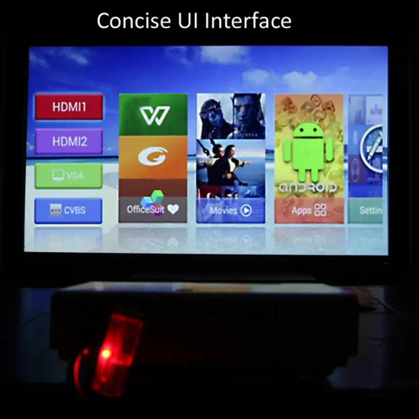 3D DLP проектор 3000 люмен мини-проектор c wifi 1 Гб ram+ 8 Гб rom Android домашний игровой видеопроектор