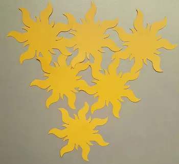 

Golden Suns kids birthday Confettis baby shower baptism Table decor scrapbook scatters party decor