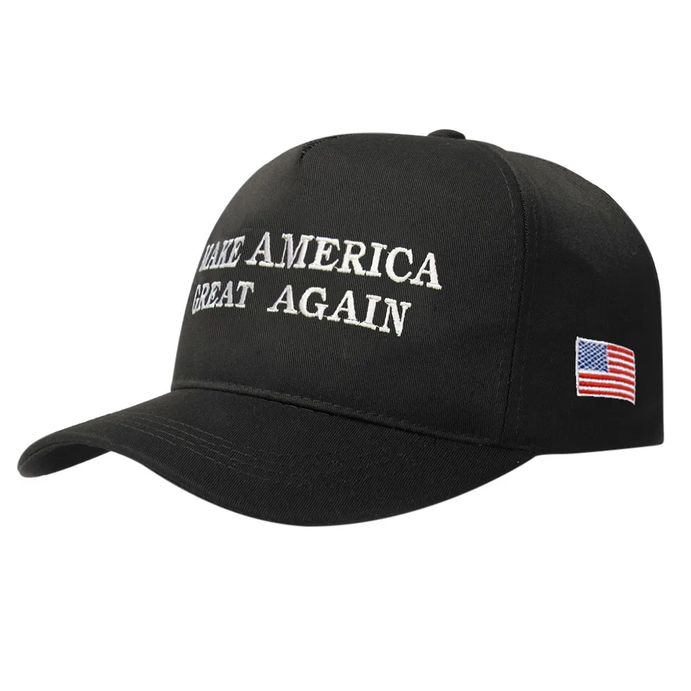 Snapback сделать Америку Грейт снова шляпа Дональд Трамп, шапка-Покемон, кепка, женские шапки chapeu feminino - Цвет: Черный