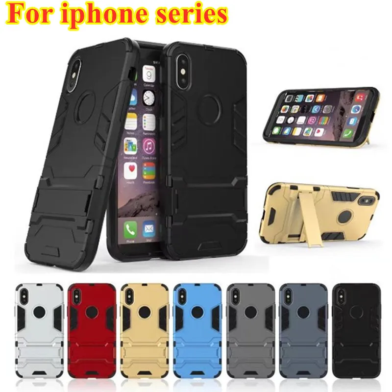 

Abay Shockproof Case For iPhone 7 8 X XS XR XSMAX 5 5S SE 6 Plus Anti-Knock Kickstand Heavy Duty protection Phone Cover Coque