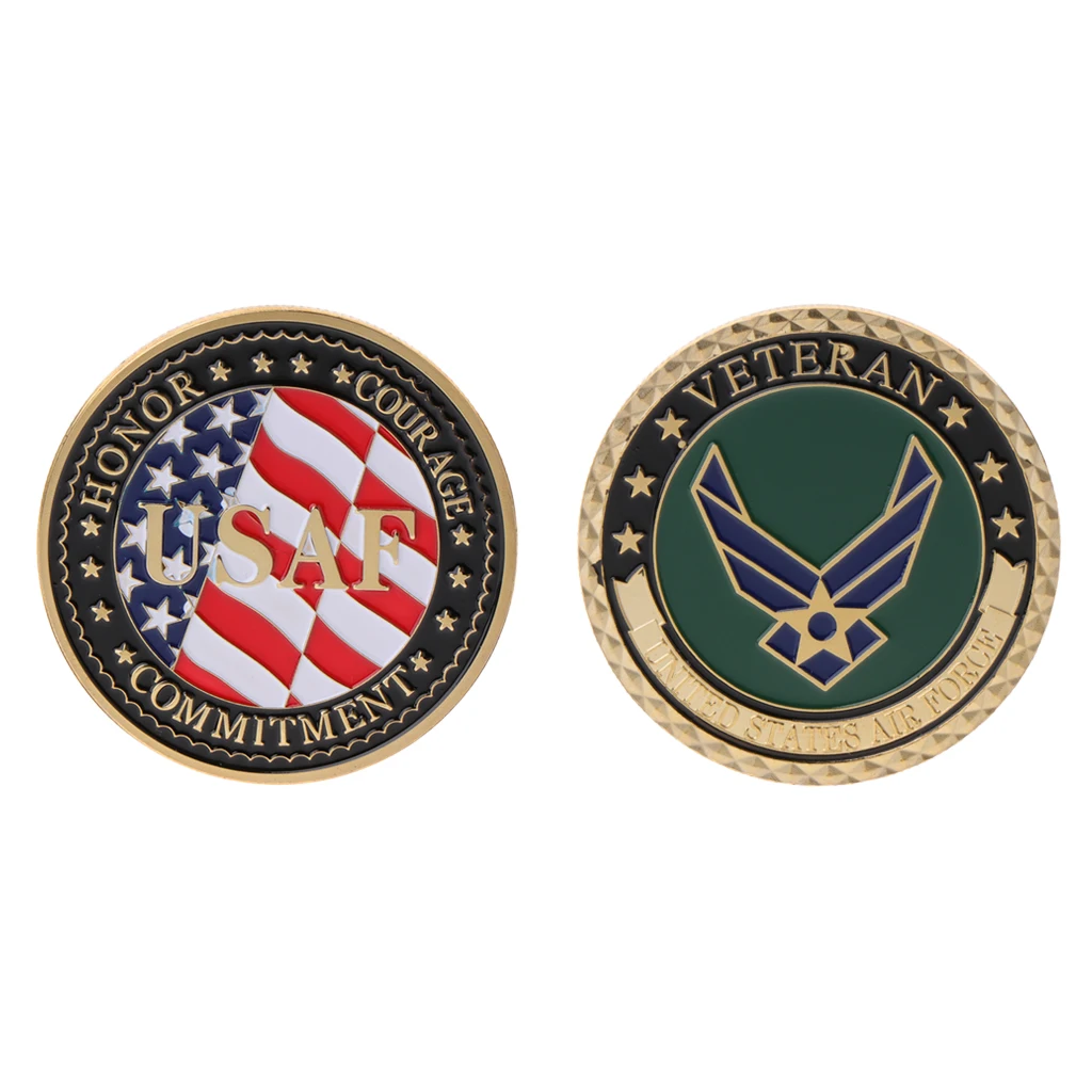 2018 памятная монета USAF Америка армия Ветеран честь коллекция искусство подарок сувенир Aug4_32