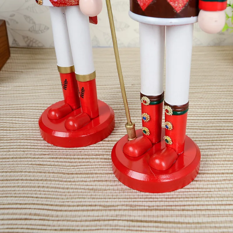 38 см высокий рождественский Щелкунчик для девочек Клубника конфеты Винтаж немецкий деревянный стол грецкий орех игрушка Zakka куклы