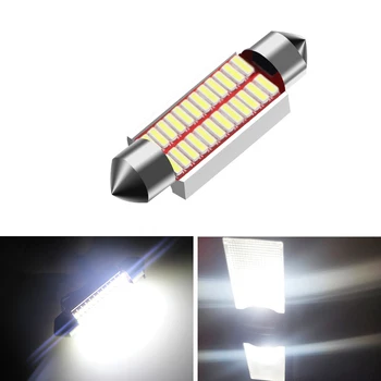 

1PCS Car Light Festoon 31mm 36mm 39mm 42mm LED Bulb C5W C10W Super Bright 4014 SMD Canbus Error Free Auto Interior Doom Lamp
