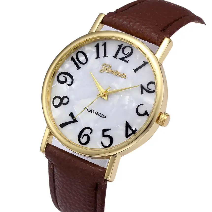 

Women Retro Digital Dial Leather Band Quartz Analog Wrist Watch Watches