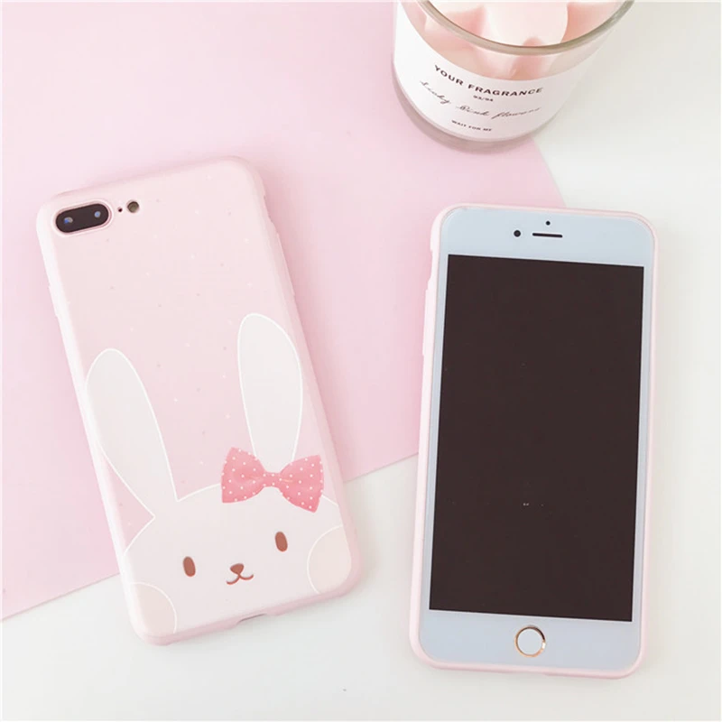 Aoweziic Cute cartoon For iphone X XS mobile phone shell 7plus protection sleeve 6S female soft shell silica gel 8Plus