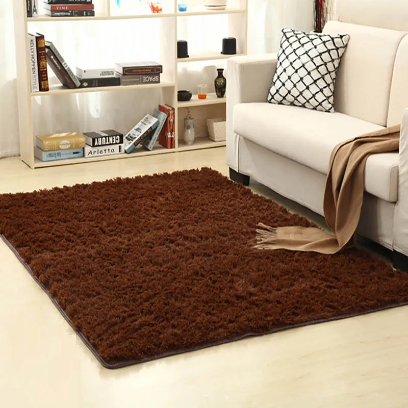 

High Quality Carpets Modern Rectangle Children Playing Pad Solid Plush Carpet Coffee Door Mats Non-slip Bathroom Carpet Tapis