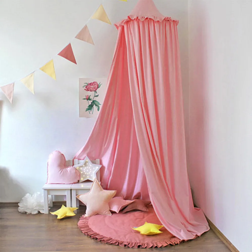 

Baby Bed Canopy Mosquito Net Round Princess Anti Mosquito Curtain Bed Canopy Tent Bed Canopy Netting Room Decoration For Kids
