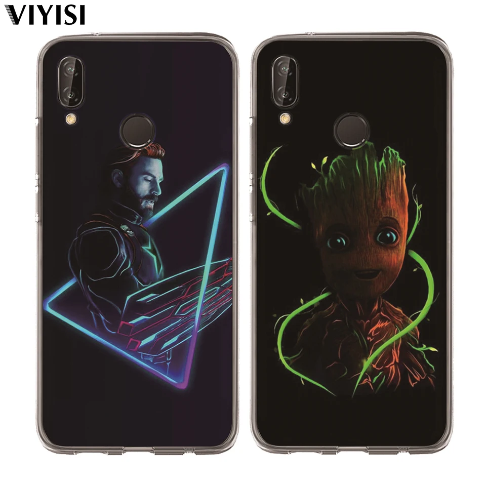 

For Huawei P30 Pro P20 Lite Case Mate 20 lite Pro 9 10 P10 Lite Coque Luxury Marvel Avengers Deadpool Spider-Man Phone Case Etui