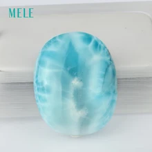 Натуральный Ларимар камень кулон, 22,54 г, большой овальной формы в 41 мм* 33 мм, темно-синий цвет, редкий камень пандант, сокровище подарок