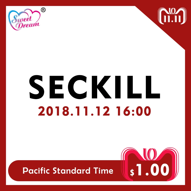 

Sweet Dream Only $1 Seckill 11.12 16:00 (Pacific Standard Time) Please Add to Cart