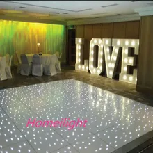 С пересекающимися мигающими звездами 18FT x18 FT СВЕТОДИОДНЫЙ танцпол для сцена для свадебной вечеринки звезды мерцания