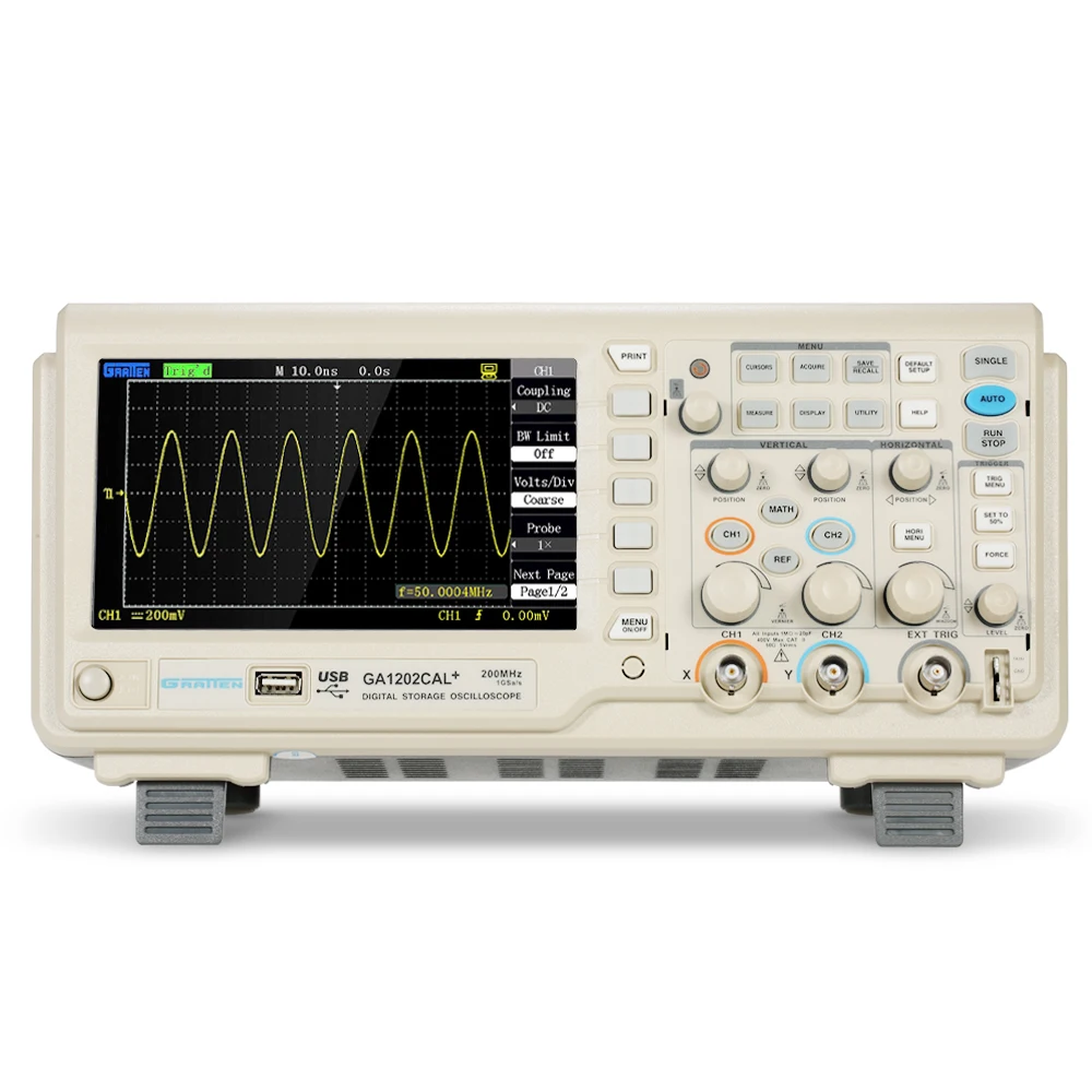 LCD Digital Oscilloscope Scope Meter 2CH 60/80/120/200MHz Bandwidth 8
