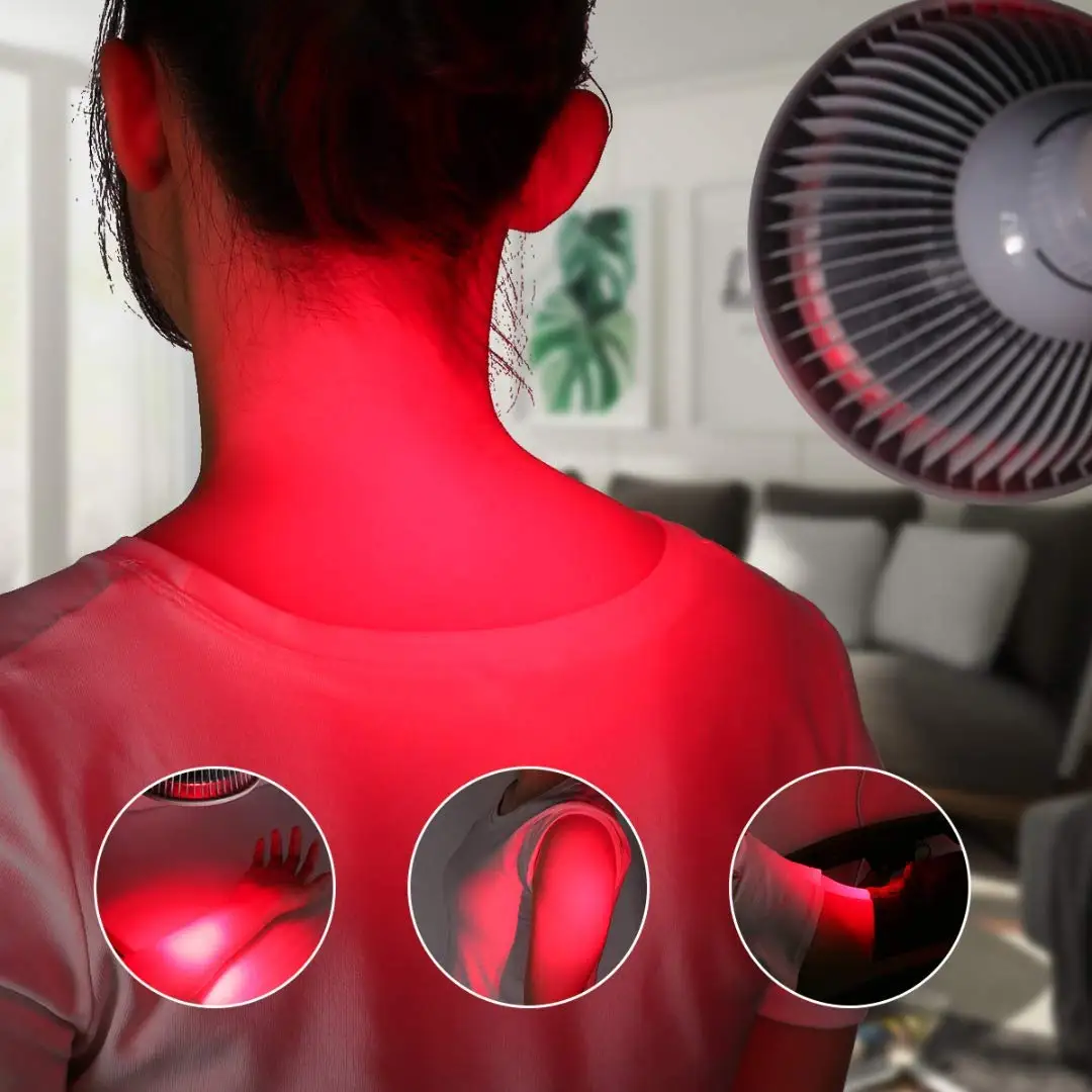 Забота о здоровье 24 Вт Красный светильник для терапии 660nm инфракрасный 850nm светодиоды для облегчения боли в коже массаж тела шеи плеча спины Нагревательные Лампы