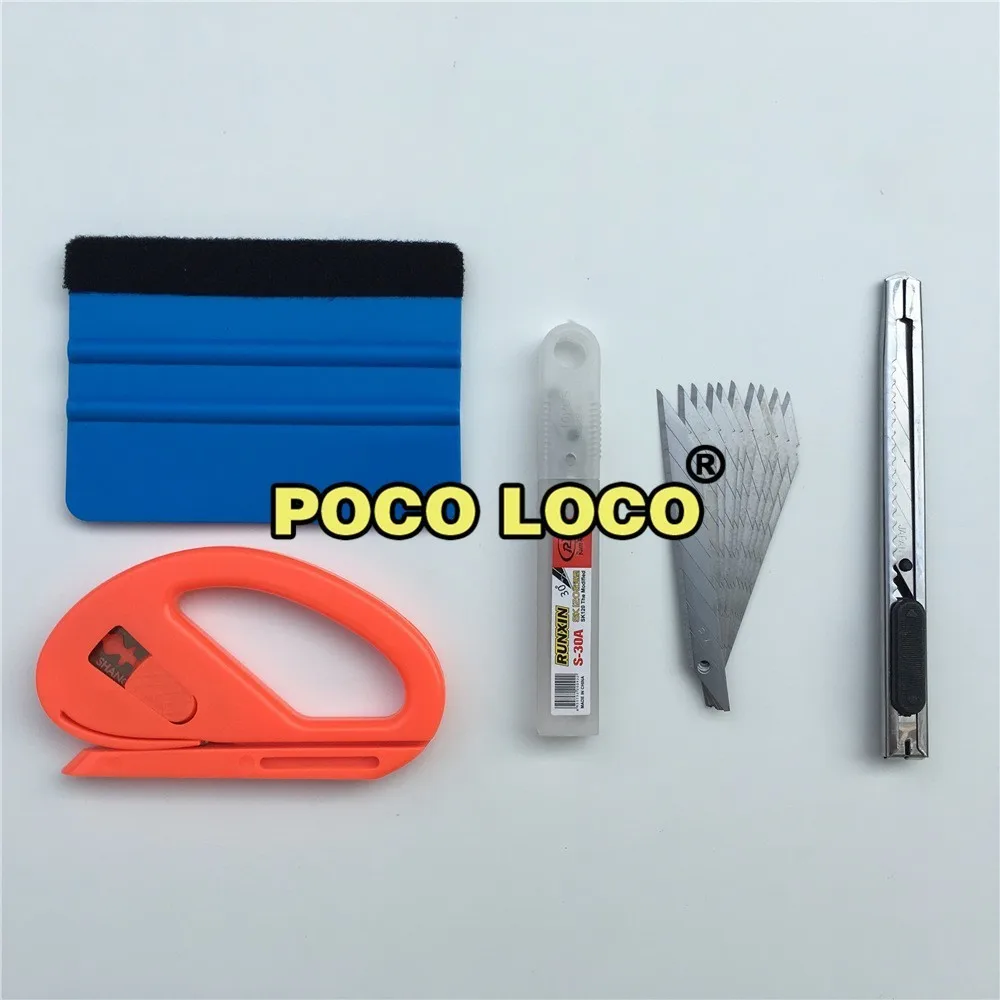 

Auto Vinyl Wrap Tool Kit For Vehicle Glass Protective Film Window Wrapping Tint Installing Include Squeegees Film Cutters Knife