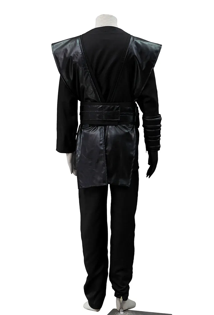 Аниме Звездные Войны Анакин Скайуокер косплей костюм Черный Индивидуальный наряд плащ полный комплект высокое качество костюм одежда