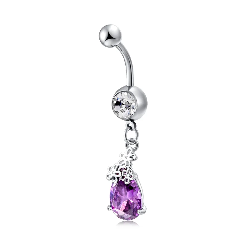 Sexy Women Body Jewelry Navel Piercing Rings Stainless Stell Silver
