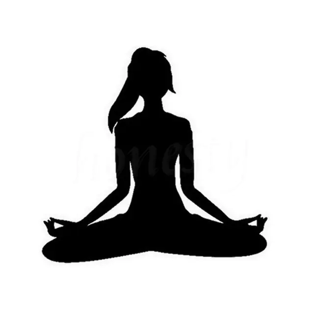 Funny Yoga Meditation Fitness Exercise Car Window Motorcycle Sticker Funny Yoga Meditation Fitness Exercise Car Window Motorcycle Sticker Wall Home Door Laptop Truck Black Vinyl