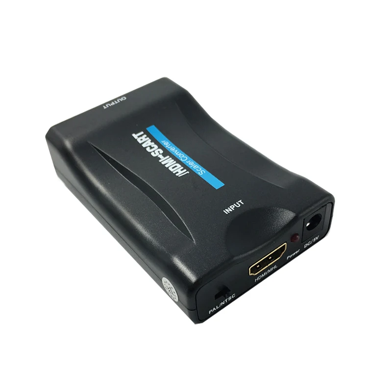 Адаптер конвертер HDMI в Scart AV поддержка in out до 1080P/60 Гц вход (поддержка видео и аудио