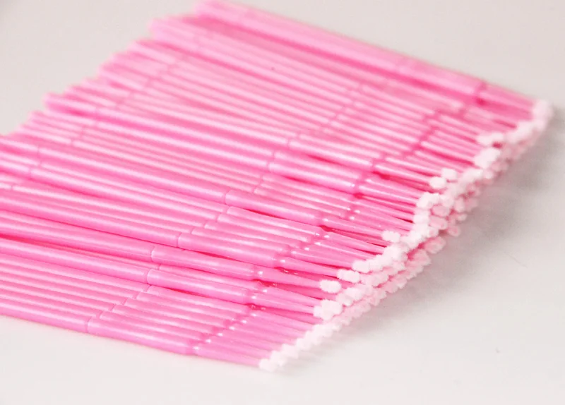 

2017 100pcs/lot Durable Micro Disposable Eyelash Extension Individual Applicators Mascara Brush For Women Wholesale