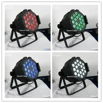 

6pcs/lot stage lighting par led 18x10w rgbw 4in1 indoor par can led par 64 professional dj club disco lighting