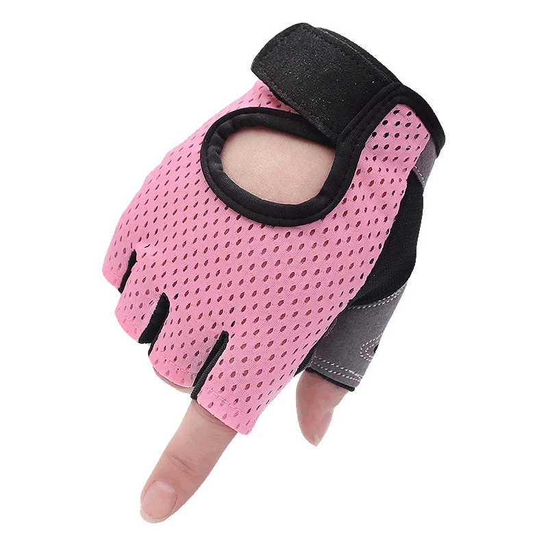 

BESGO Net-cloth Unisex Light Breathable Bike Half Finger Gloves Anti-slip Wear Resistant Microfiber Outdoor Gym Fitness Gloves
