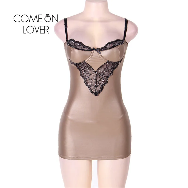 Comeonlover облегающие Babydolls сексуальные для женщин атласная ткань 5XL пеньюар на