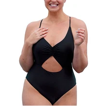 Черный Оранжевый Sexy Креста Холтер женщин Плавание Одежда Цельный купальник черный красный сплошной женские купальные костюмы Пляжная одежда Плавание XXL