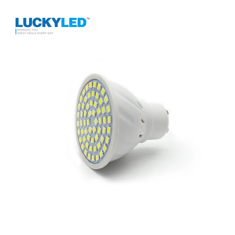 LUCKYLED, брендовый Светодиодный прожектор MR16 GU10 3W, 4 Вт, 5 Вт, 6 Вт, SMD 2835, 5730 В переменного тока, 220 В, светодиодный светильник, теплый/холодный белый, энергосберегающий, Bombillas