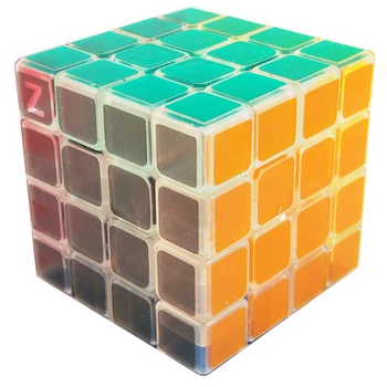 

ZCUBE Z Transparent Magic Cube 4x4x4 Speed Puzzle Cube Smooth Sticker Cube Educational Puzzle Cubo Toys For Children Beginner