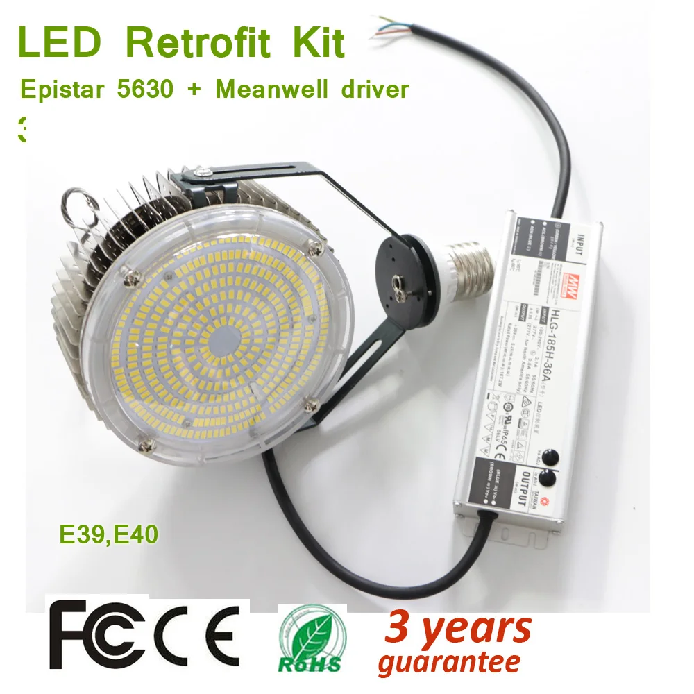 150W Led Retrofit Kits for Wall Pack,E39 E40 Lampholder Parking Lot Light Fixture,5000K 18000lm