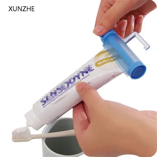 XUNZHE Creative Suction Cup Hang Toothpaste Dispenser Multi-function Cleansing Milk Hand Cream Squeezer Home Bathroom Accessorie XUNZHE Creative Suction Cup Hang Toothpaste Dispenser Multi-function Cleansing Milk Hand Cream Squeezer Home Bathroom Accessorie